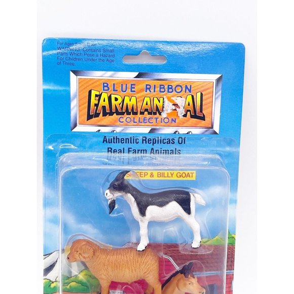 Funrise Blue Ribbon Farm Animal Collection Sheep Billy Goat Farm Horse 1993 NEW - Picture 5 of 10